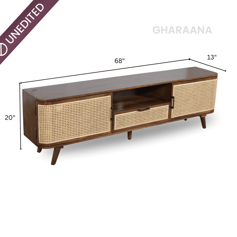 Vyut Wooden 6FT TV Console