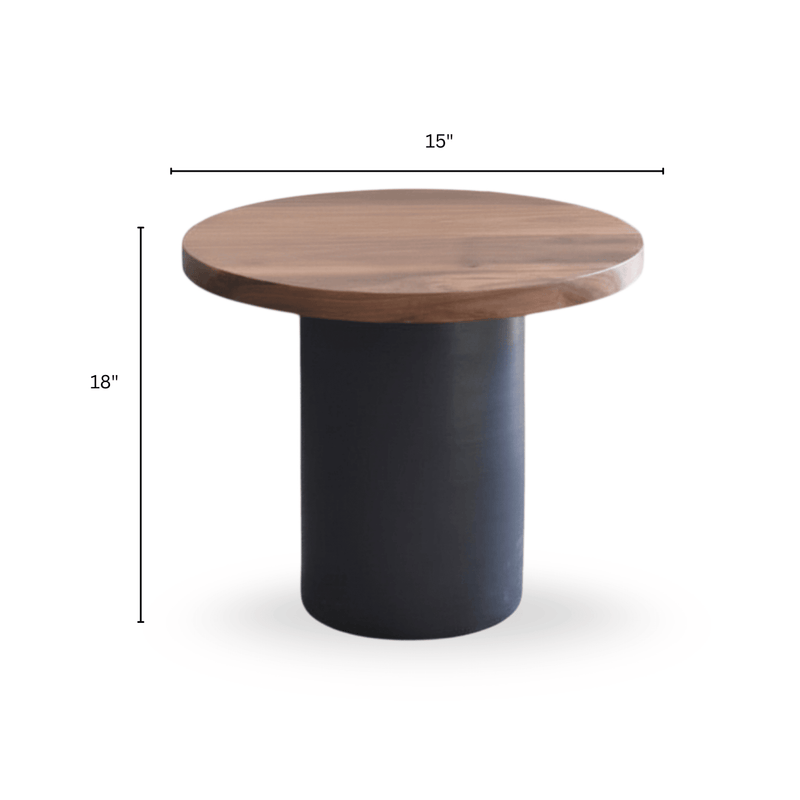 Rooted Wooden Side Table