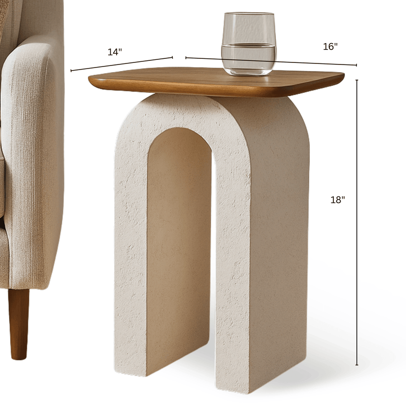 Vaayu Wooden Side Table