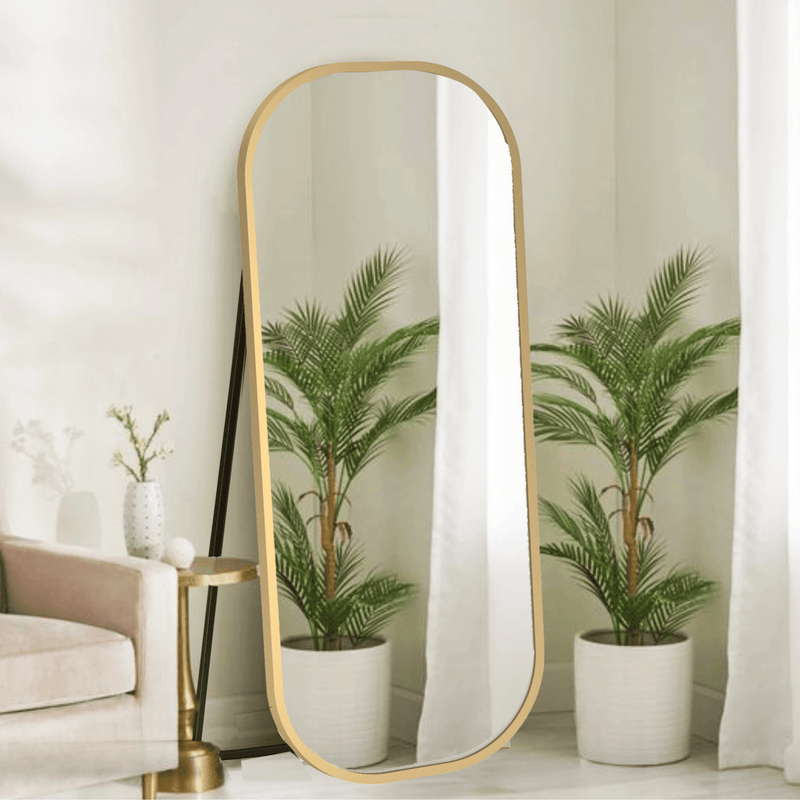 Capsule Metal Floor Mirror