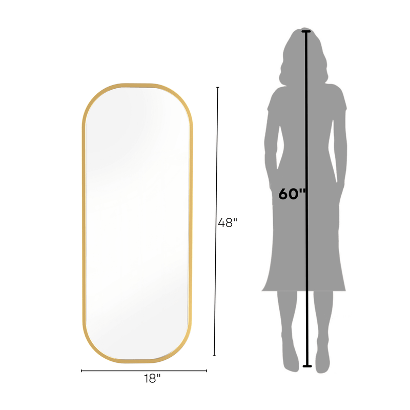 Capsule Metal Wall Mirror