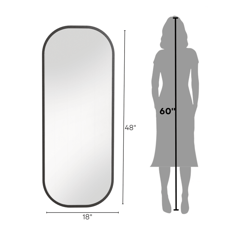 Capsule Metal Wall Mirror