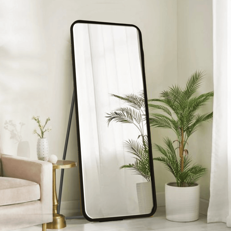 Mile Metal Floor Mirror with Stand