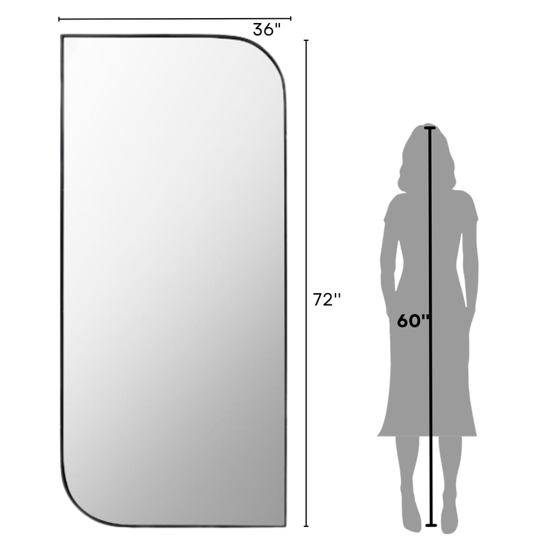 Panache Metal 6FT Floor Mirror
