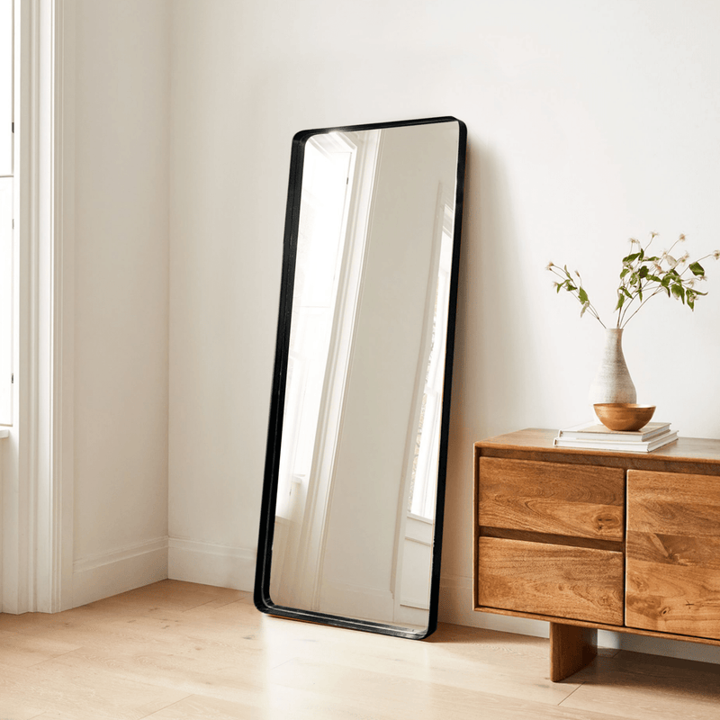 Sleek Metal Full-length Mirror