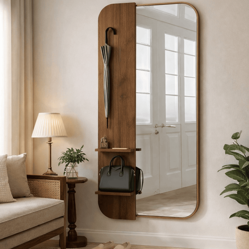 Solitano Wooden Full-Length Mirror