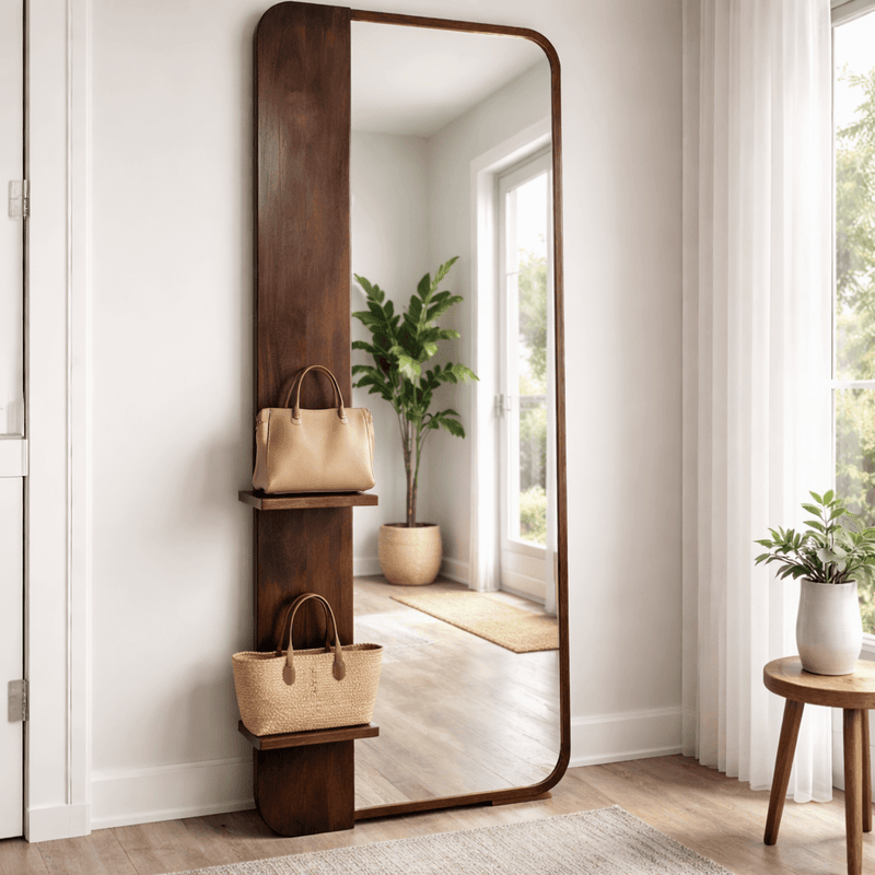 Solitano Wooden Full-Length Mirror