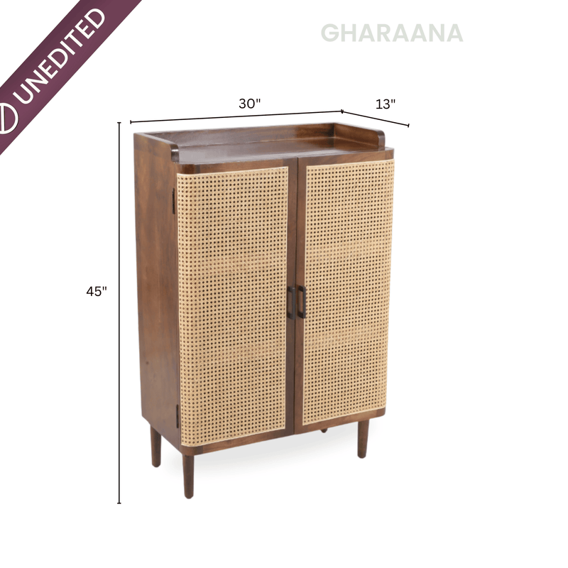 Vyut 45" Wooden Shoe Cabinet