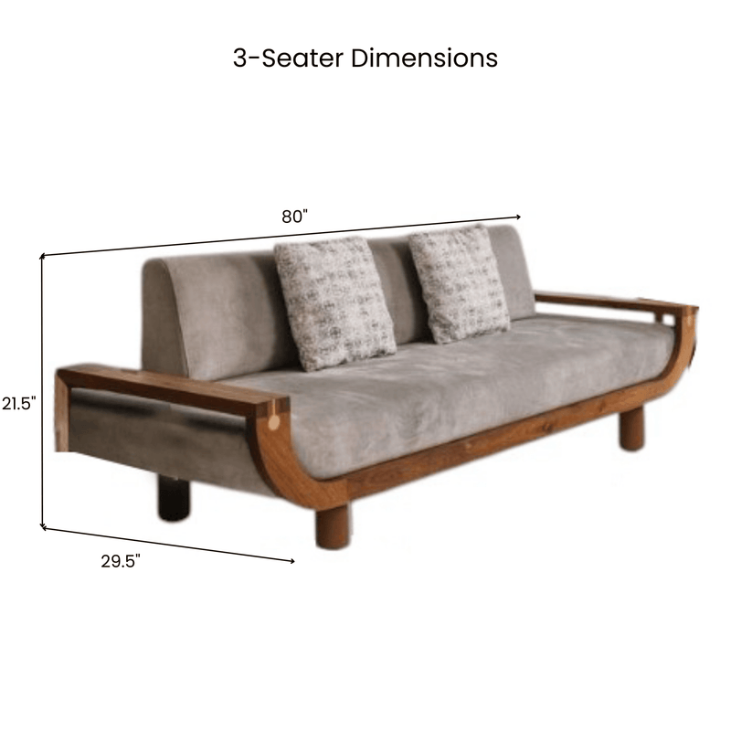 Century Custom Wooden Upholstered Sofa