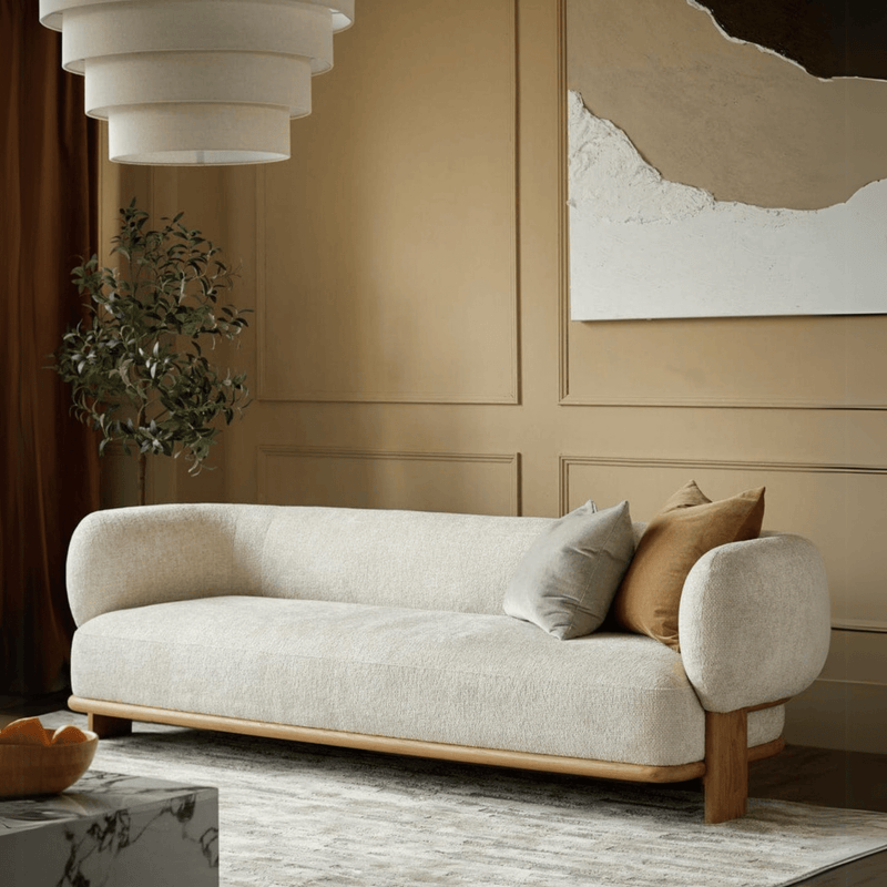 Forum Custom Wooden Upholstered Sofa - Sofas - Gharaana
