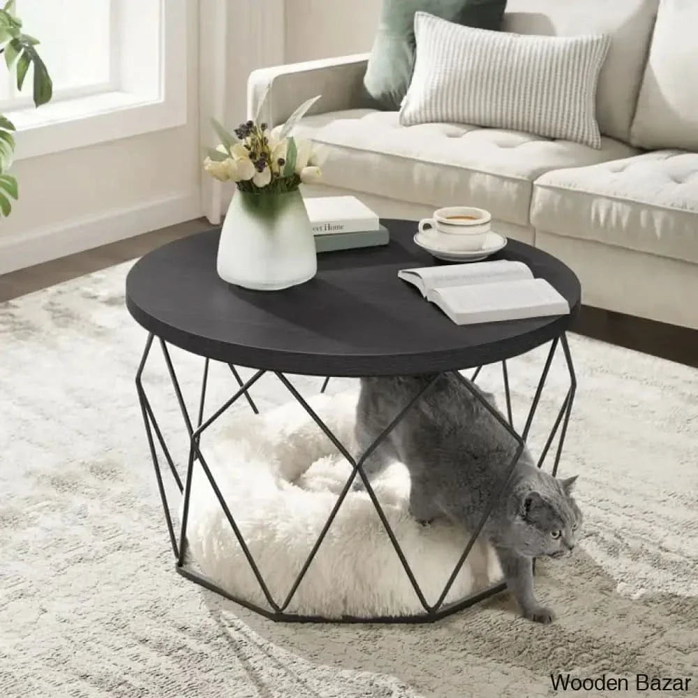 Glennis Modern Coffee And Center Table - Wooden Empiro Black
