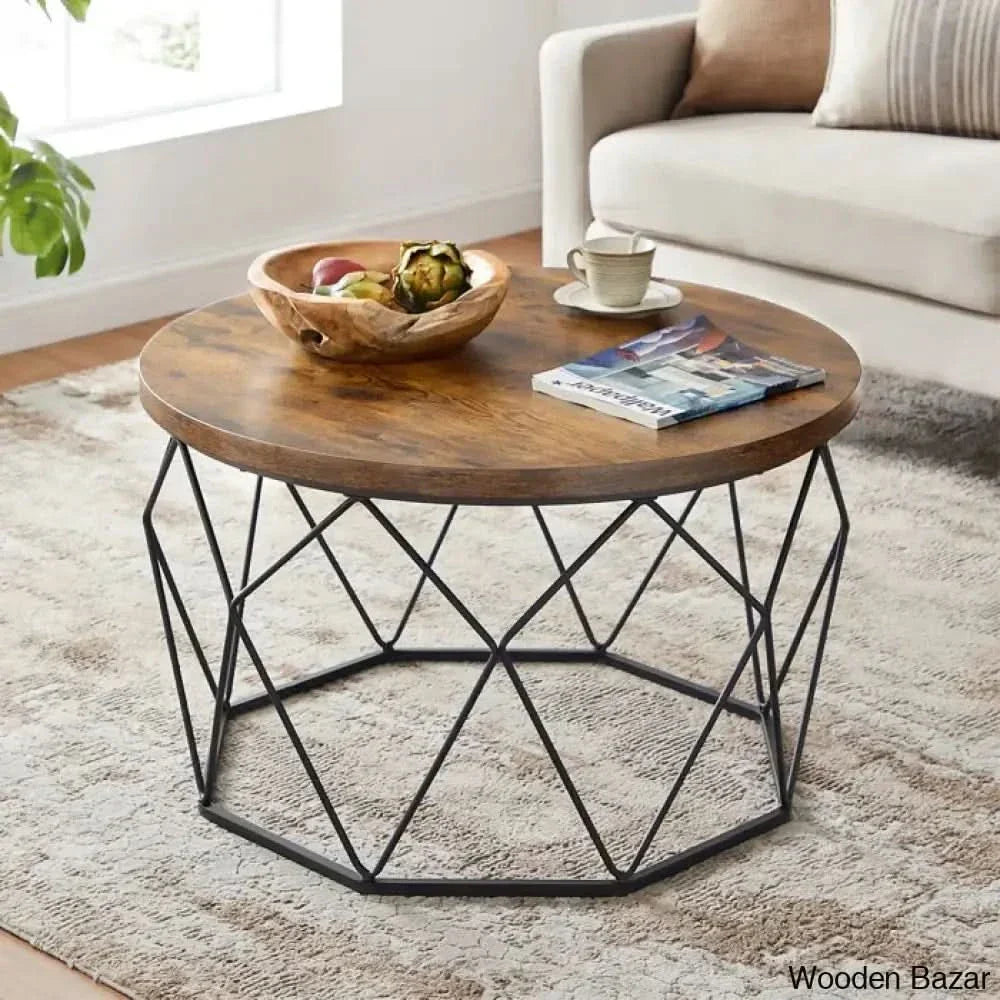 Glennis Modern Coffee And Center Table - Wooden Empiro Rustic Brown