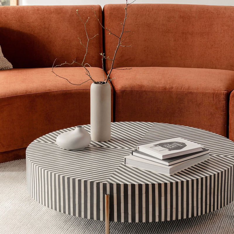 Knord Graphic Stripes Coffee Table - Wooden Empiro