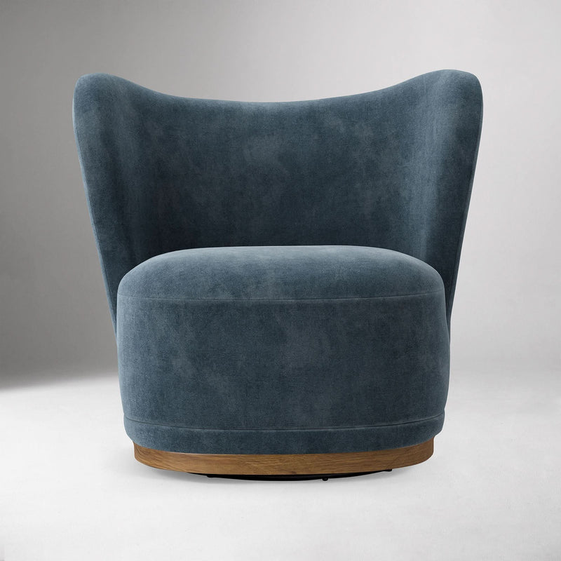 Aekix Swivel Chair - Wooden Empiro