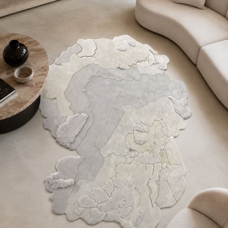 The Luma Terrain Rug — Luxury Organic Sculpted Hand-Tufted Area Rug