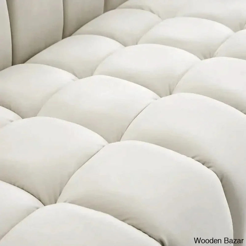 Gwen 91'' Velvet Tuxedo Arm Sofa Bed