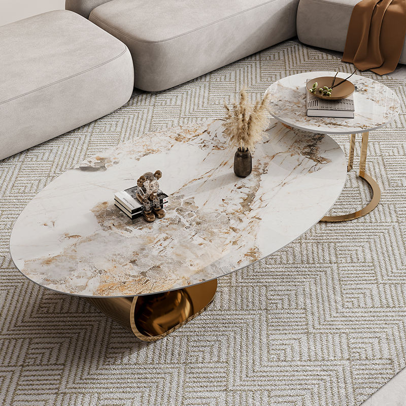 Roxy Modern Center Table With Metal Base