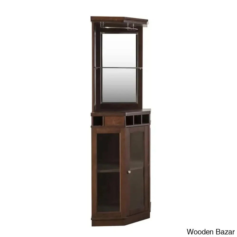 Haakenson 73" Height Corner Bar with Wine Storage Premium Design