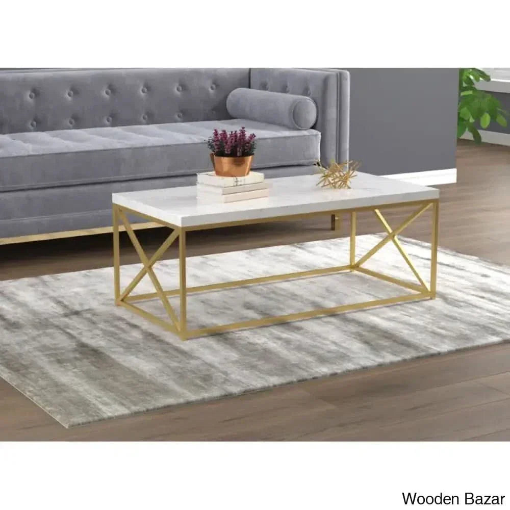 Haggertonc Coffee And Center Table Gold