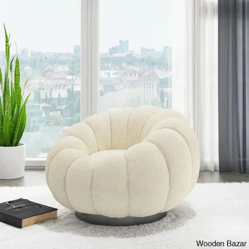 Humberto 36.6'' Wide Swivel Papasan Chair