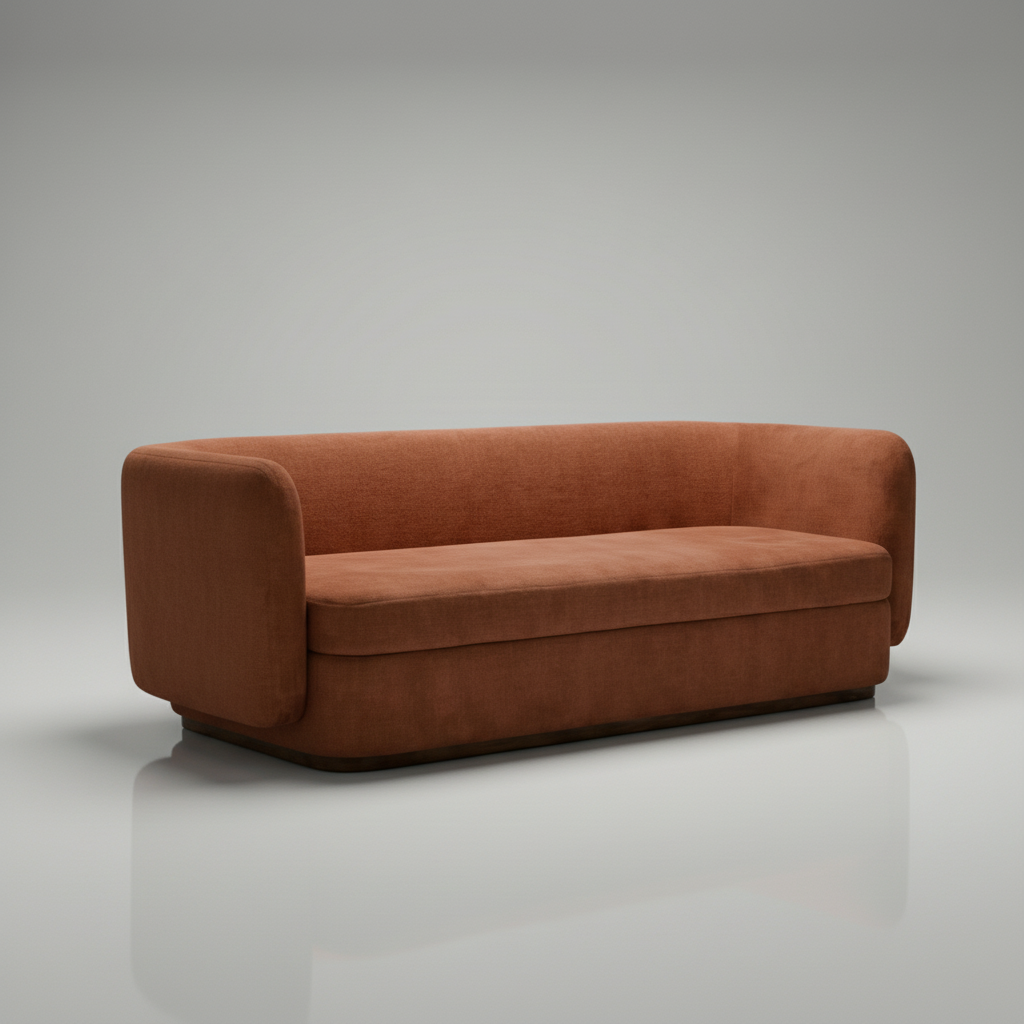 Wave Sofa — Curved U-Shape Back, made to order by Wooden Empiro — view 2
