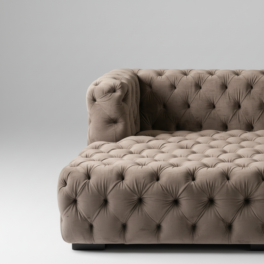 Modern Day Bed Sofa — Tufted Lounger, made to order by Wooden Empiro — view 3