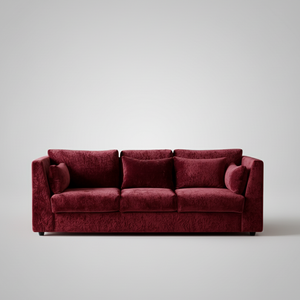 Hilton Sofa — Sleek Plush Lounge, made to order by Wooden Empiro
