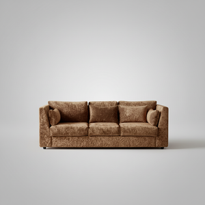 Hilton Sofa — Sleek Plush Lounge, made to order by Wooden Empiro — view 2