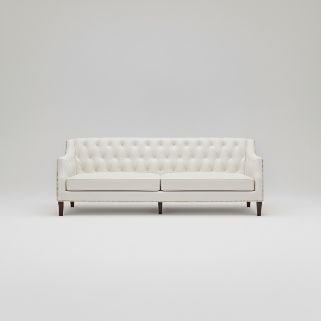 Tufted Sofa — Deep Button Detail, made to order by Wooden Empiro — view 6