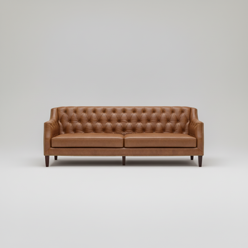Tufted Sofa — Deep Button Detail, made to order by Wooden Empiro — view 2