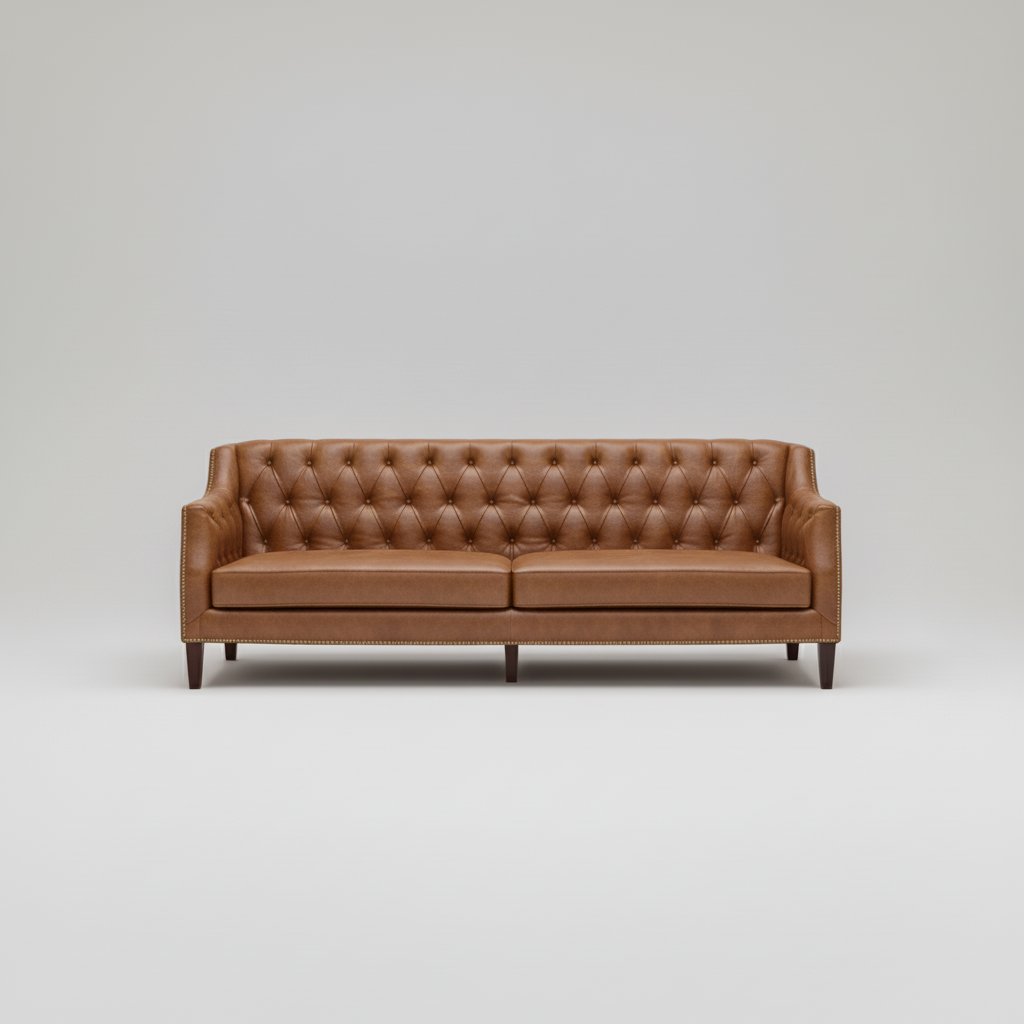 Tufted Sofa — Deep Button Detail, made to order by Wooden Empiro — view 2