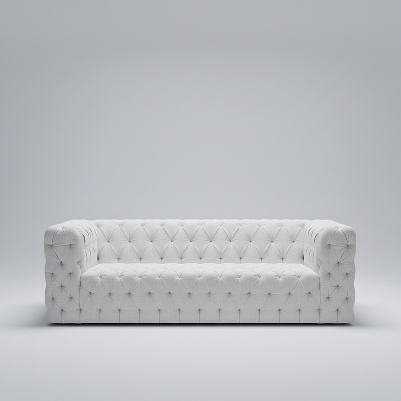 Verona Sofa — All-Over Tufted Modern, made to order by Wooden Empiro