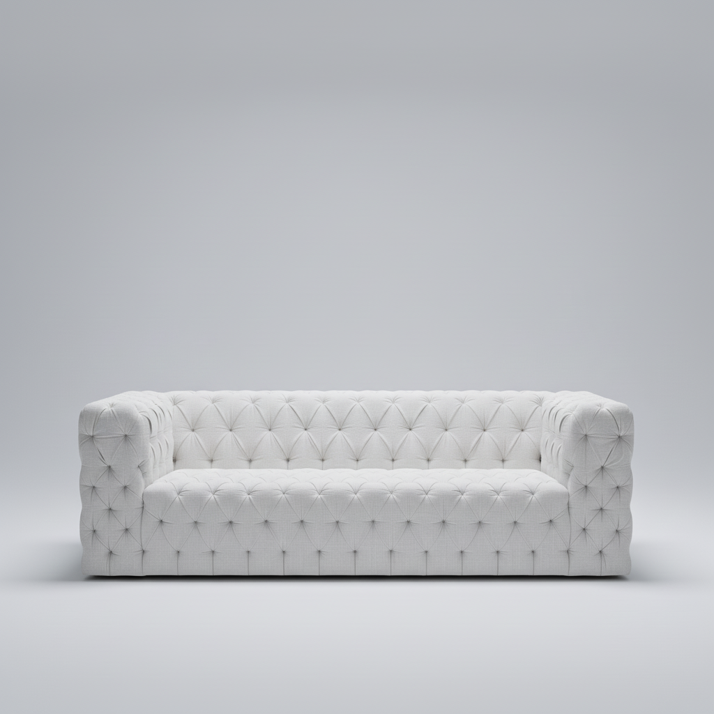 Verona Sofa — All-Over Tufted Modern, made to order by Wooden Empiro