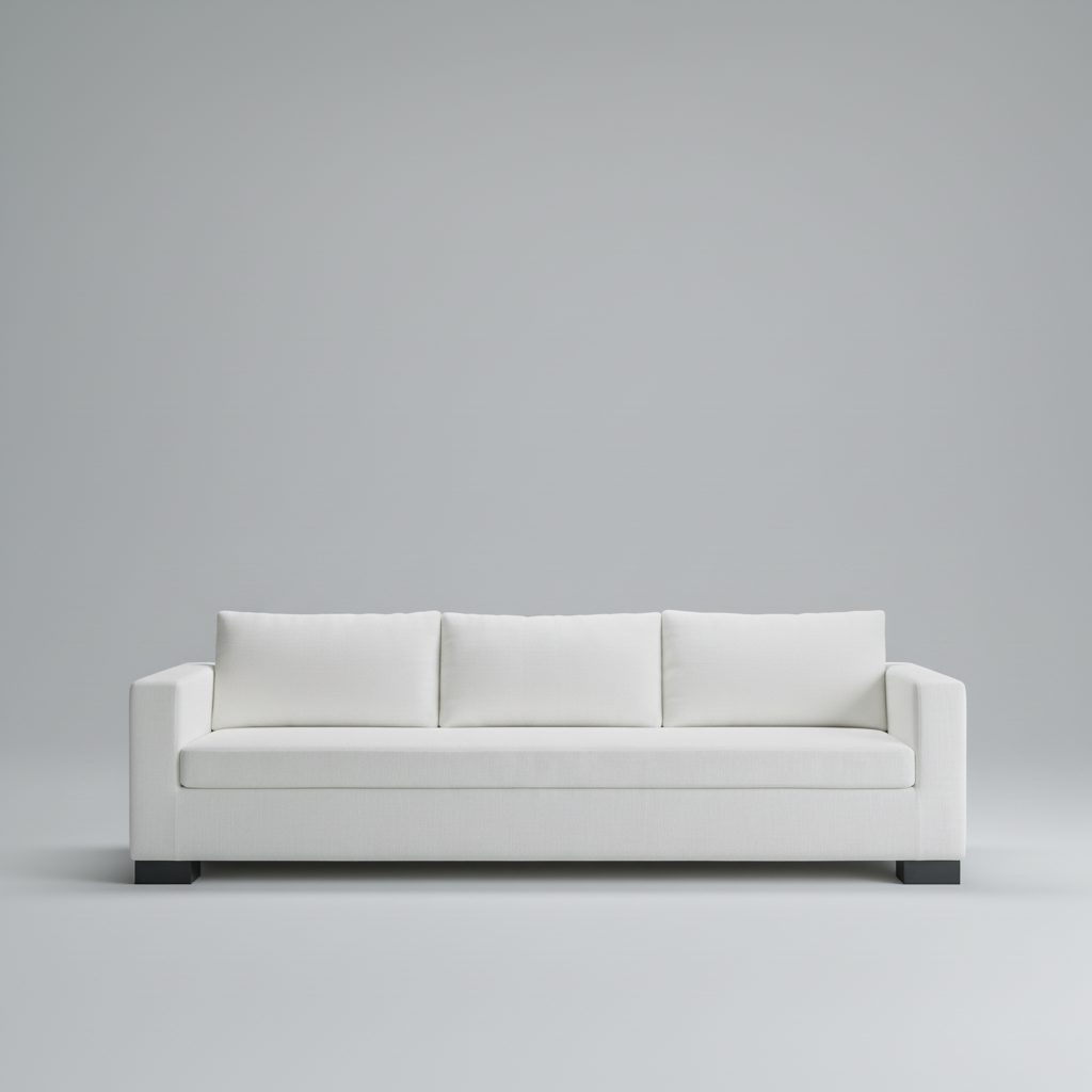 Milo Sofa — Clean-Lined 3-Seater, made to order by Wooden Empiro — view 2