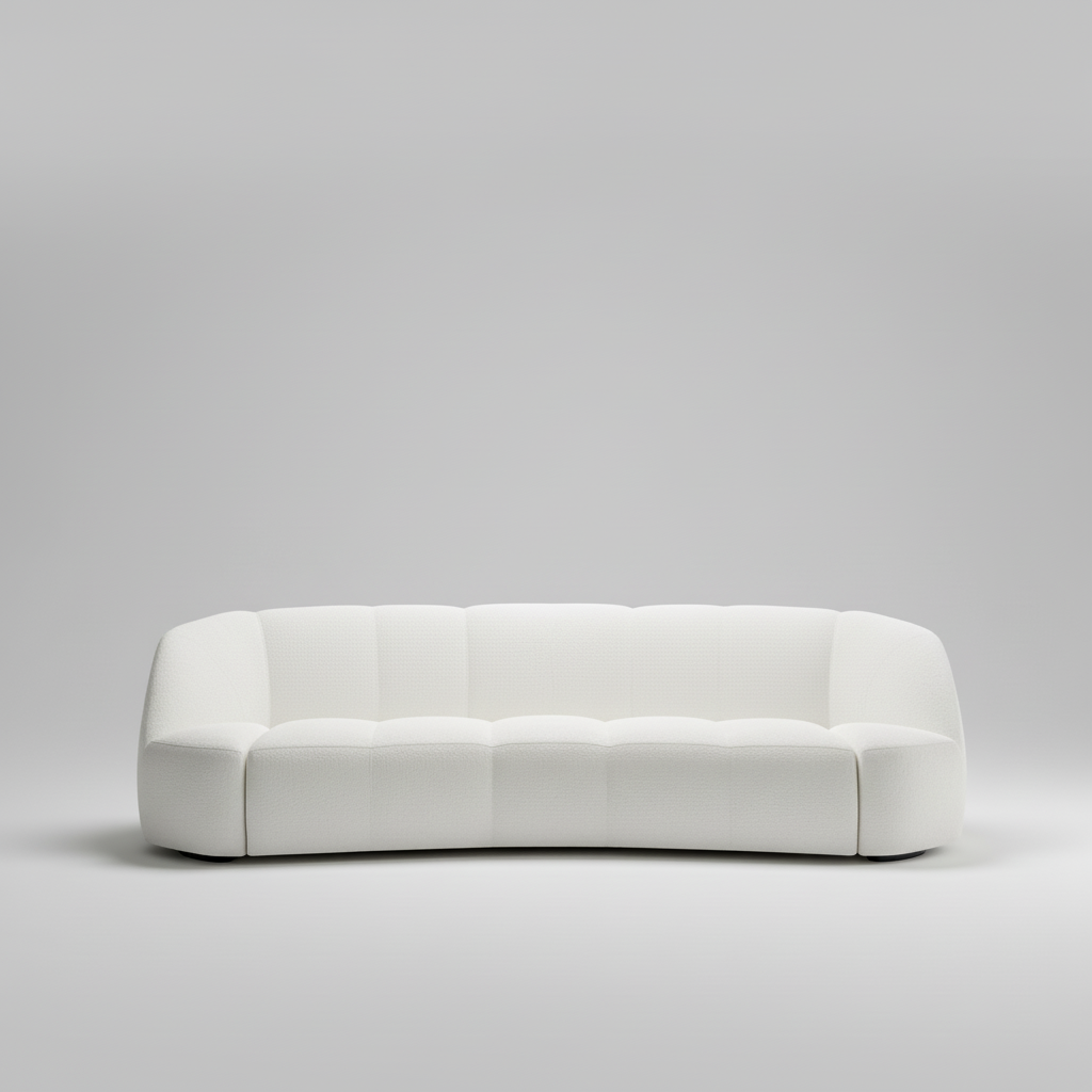 Zenith Sofa — Rounded Cocoon Lounge, made to order by Wooden Empiro — view 3