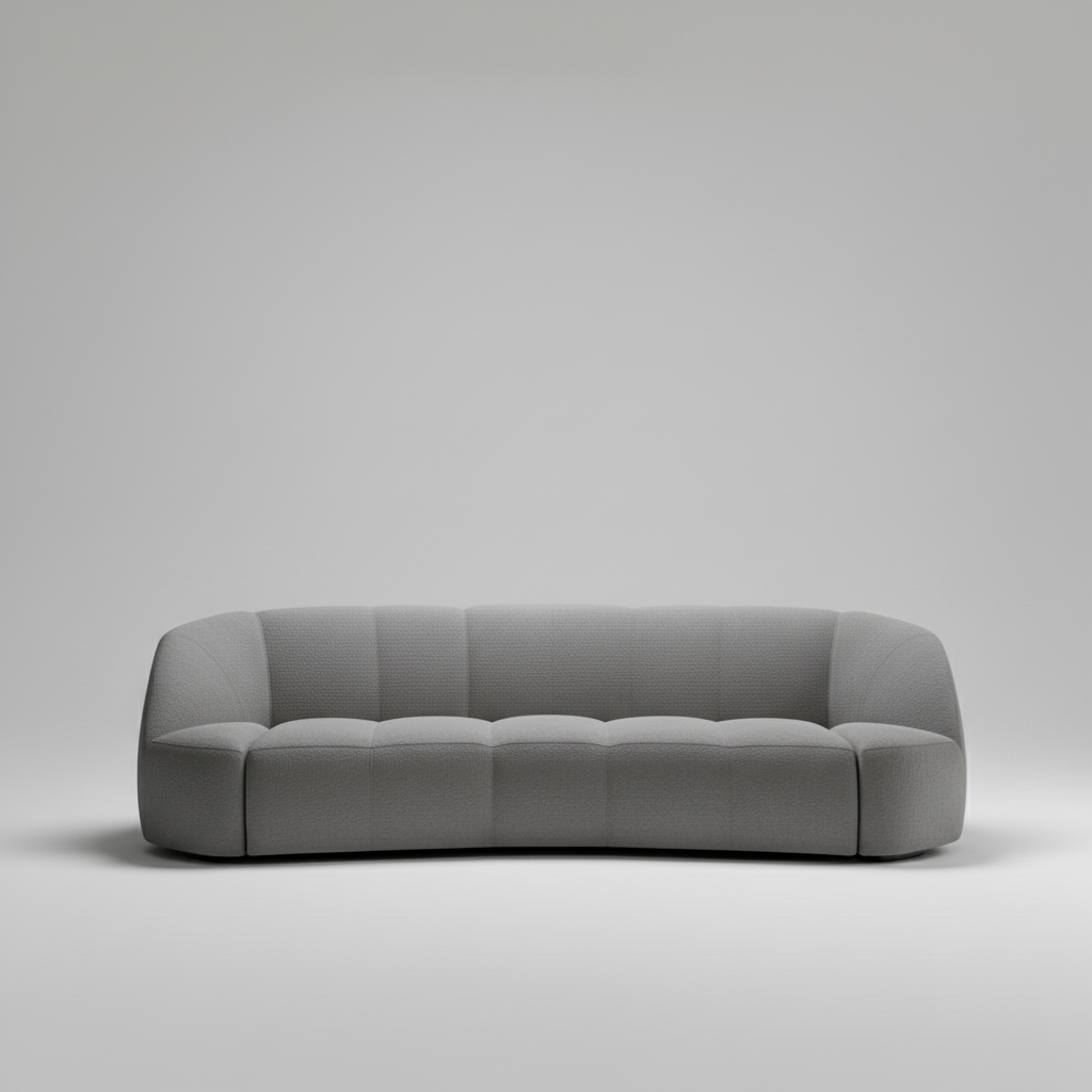 Zenith Sofa — Rounded Cocoon Lounge, made to order by Wooden Empiro — view 2