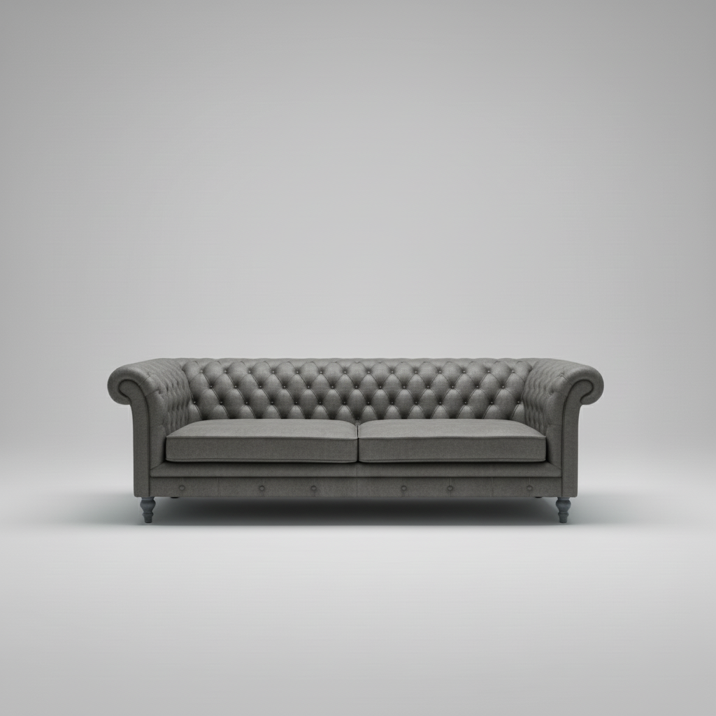 Atlas Leather Sofa — Chesterfield Tufted, made to order by Wooden Empiro — view 4