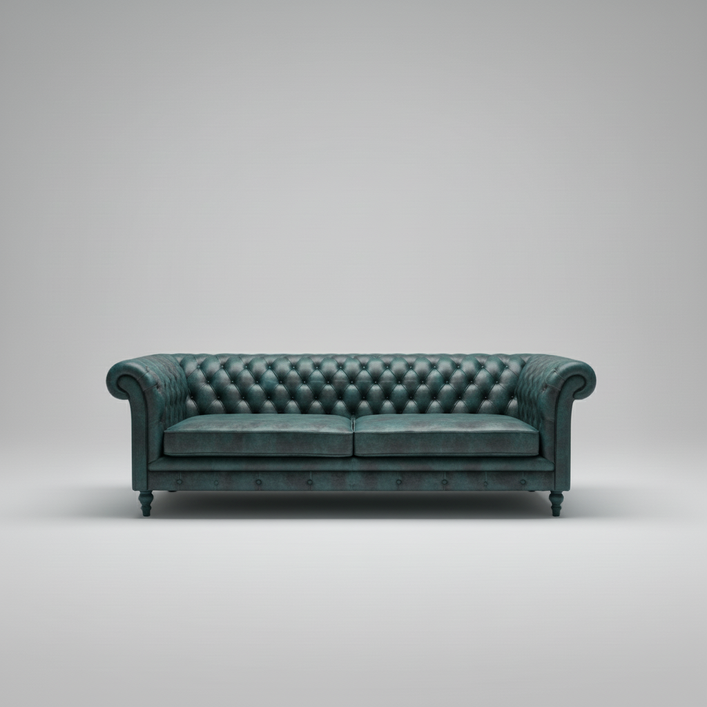 Atlas Leather Sofa — Chesterfield Tufted, made to order by Wooden Empiro — view 5