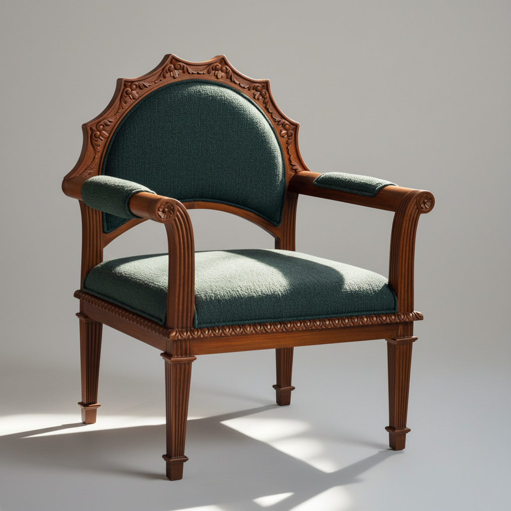 Baghtal Accent Chair – Embroidered Statement Chair