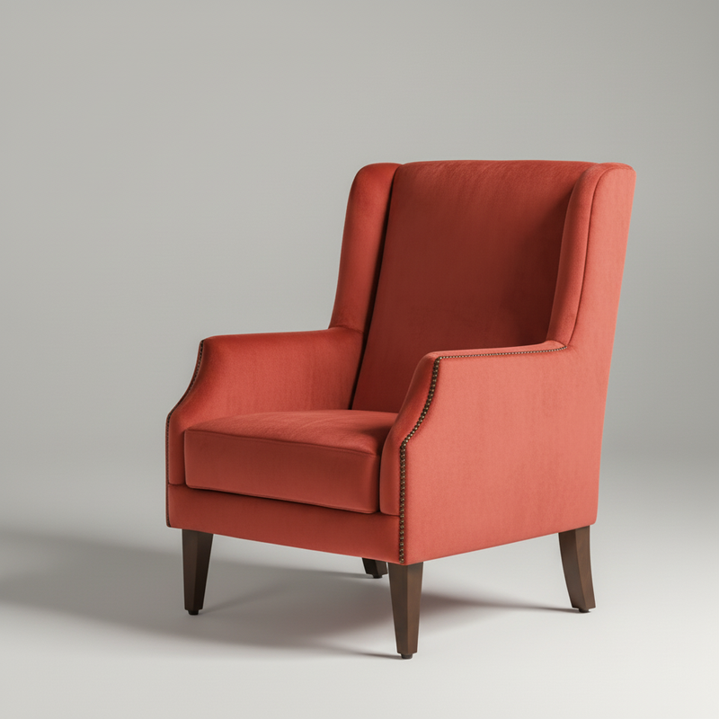 Alex Chair – Classic Studded Accent Chair