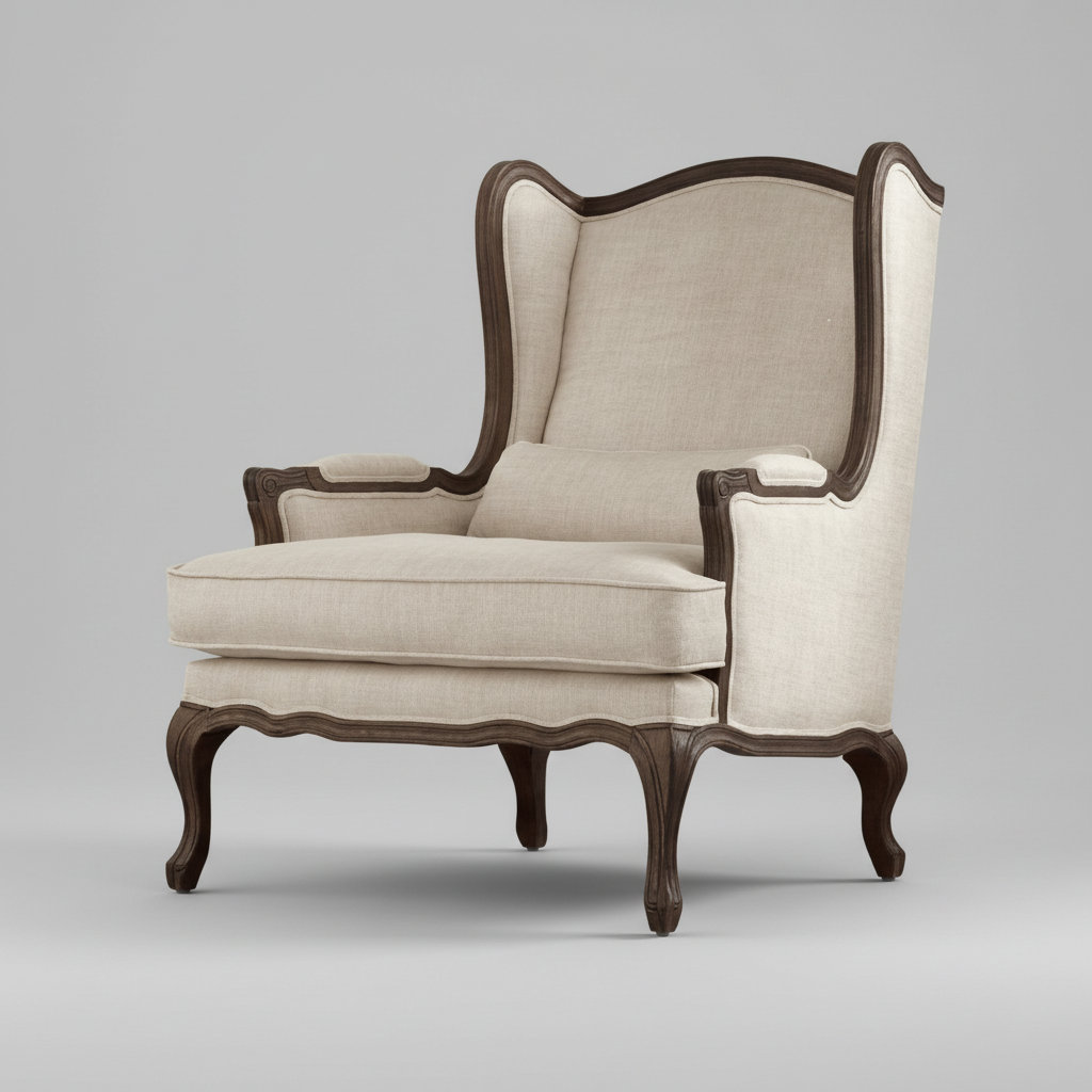 The Beaumont Wing Chair – detail view
