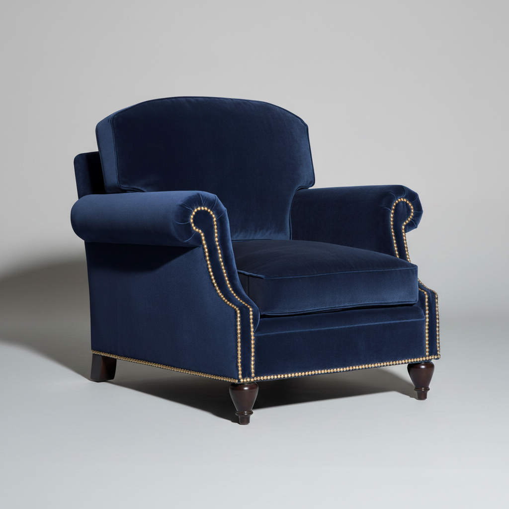 The Noir Regent Chair – close-up of upholstery