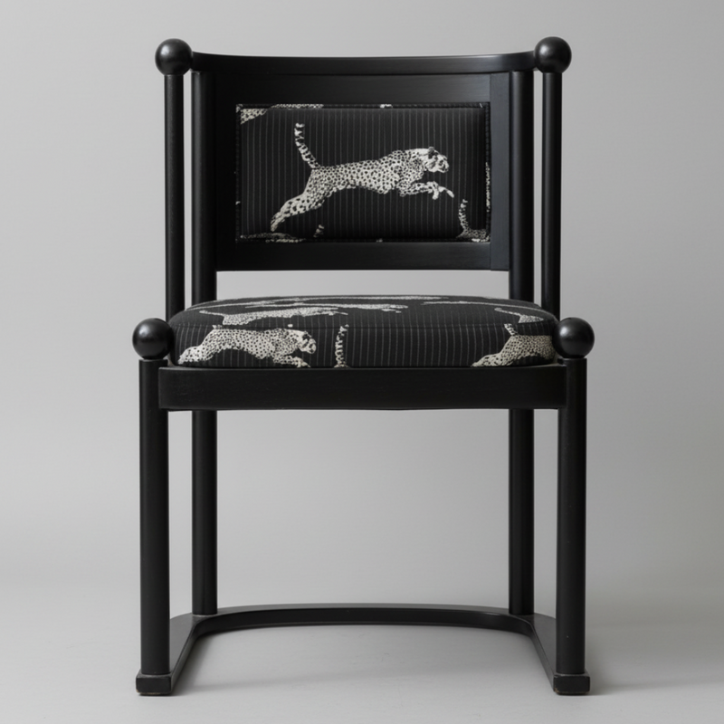 Prowl Noir Chair – Sculptural Black Dining Chair