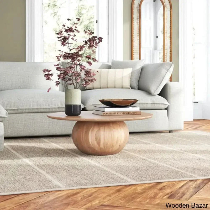 Iver Solid Wood Coffee Table and center table