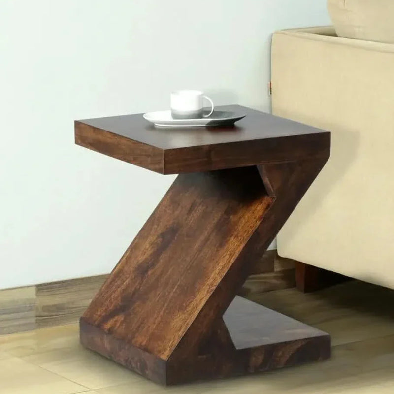 Jelks Solid Wood End Table In Provincial Teak Finish