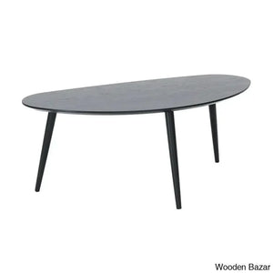 Jhaniyan Solid Wood Coffee And Center Table Black