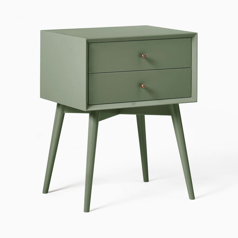 Kolerg Mid-Century Painted Bedside Table - Wooden Empiro