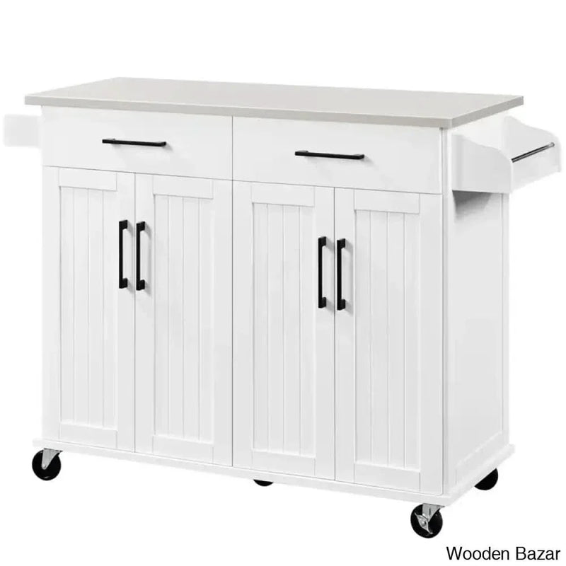 Kitchen Island Kitchen trolley cart cabinet kitchen island with storage