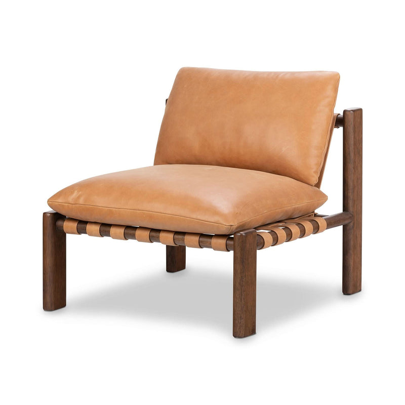 Kpix Leather Chair - Wooden Empiro