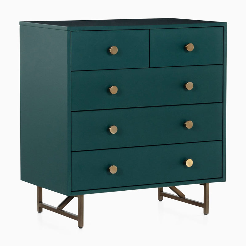 Veitan 5-Drawer Dresser - Wooden Empiro